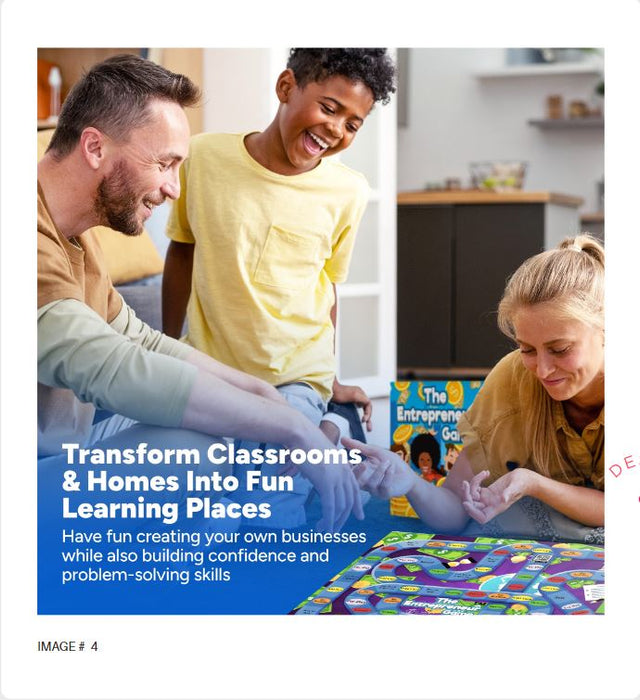 The Entrepreneur Game - Award-Winning STEM Accredited Board Game for Kids & Adults | Teaches Money Management, Business Strategy & Financial Literacy | Best in STEM, Mom's Choice Award Winner 2024