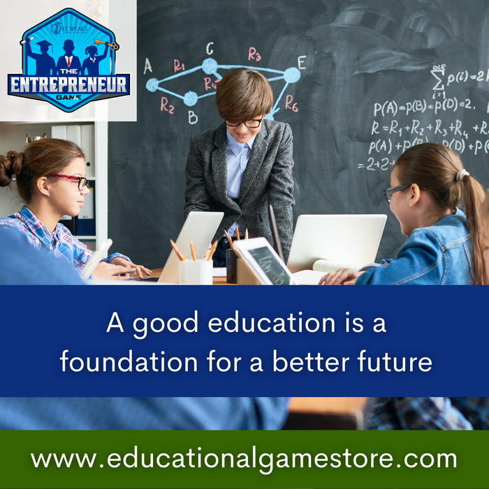 The Entrepreneur Game - Award-Winning STEM Accredited Board Game for Kids & Adults | Teaches Money Management, Business Strategy & Financial Literacy | Best in STEM, Mom's Choice Award Winner 2024