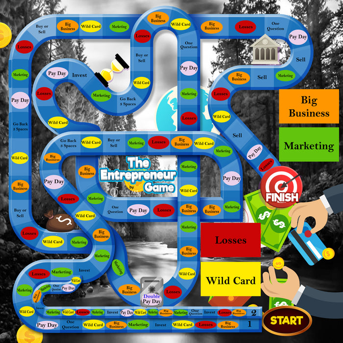 The Entrepreneur Game- Rise of The Returning Citizen. STEM Accredited Rehabilitation Board Game for Returning Citizens, Promotes self Confidence, Lowers recidivism., Teaches How to Start own Business