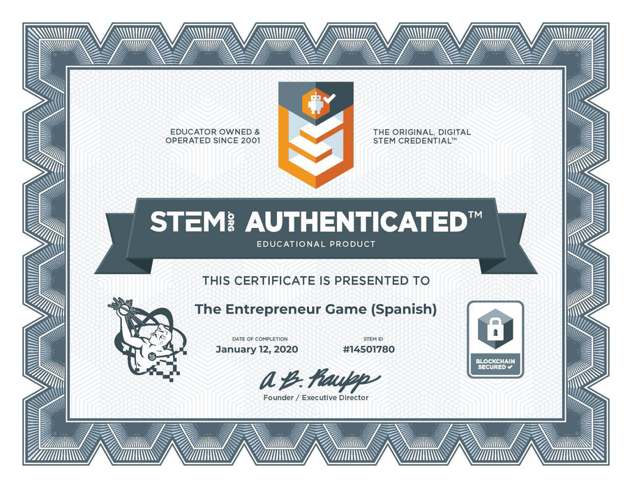 The Spanish Version: El juego de los Emprendedores