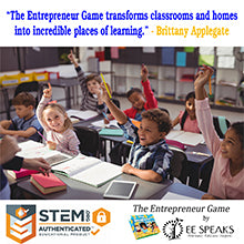 Board Game- The Entrepreneur Game- Multi Award-Winning STEM-Accredited game designed to foster entrepreneurship financial literacy decision making and Critical Thinking- Mom's Choice Award Winner