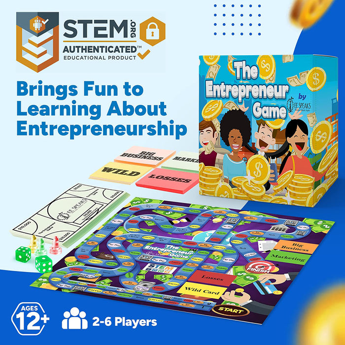 Board Game- The Entrepreneur Game- Award Winning STEM-Accredited Busin —  The Entrepreneur Game by EESpeaks